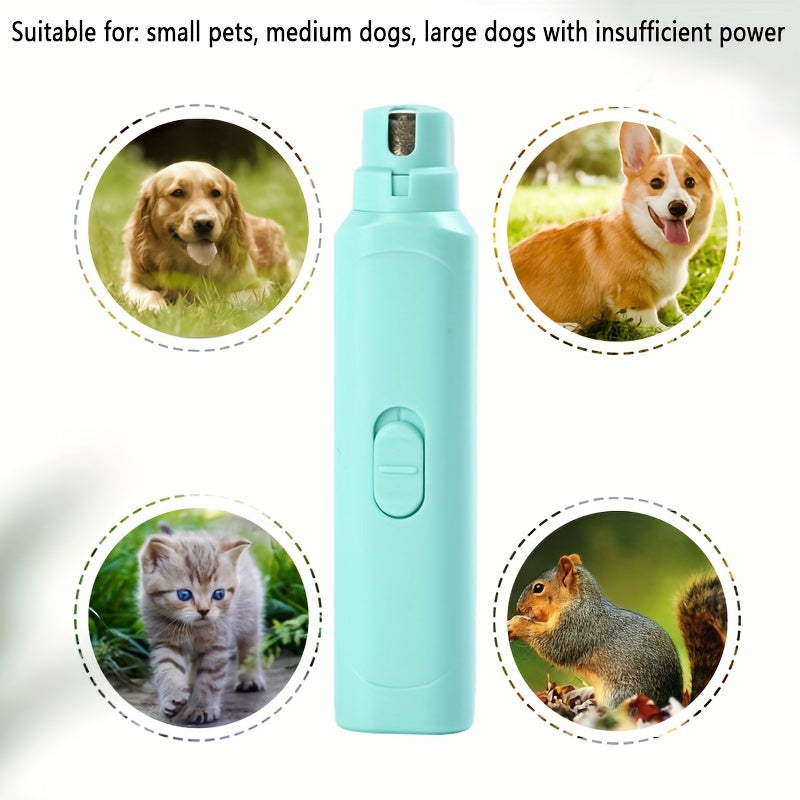 1pc Electric Pet Nail Grinder for Dog & Cat, Dog Nail Grinder, Pet Paws Grooming Grinding Tool (Battery Not Included)