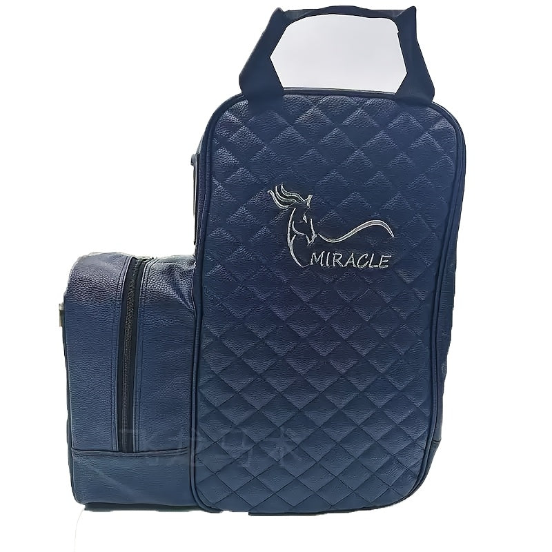 Zaino Attrezzatura Equestre Grande Capacità - PU Multicomparto per Stivali e Casco