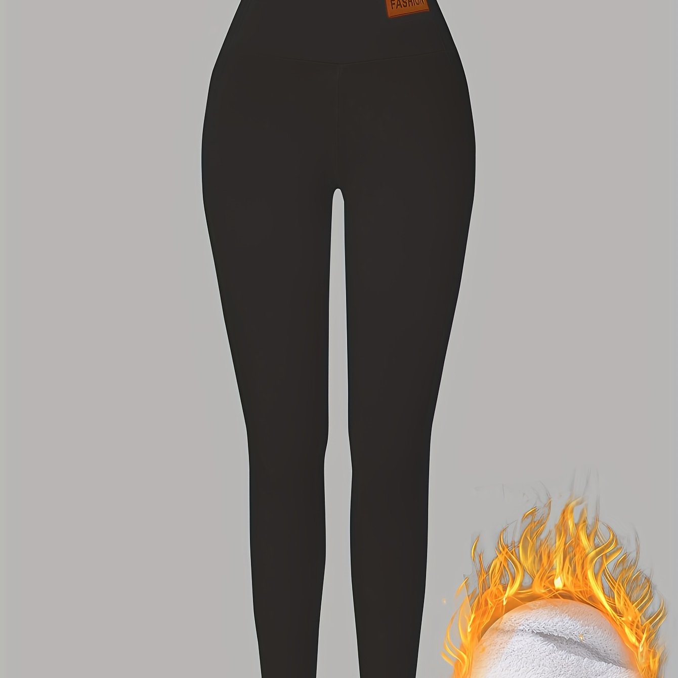 Women'S High-Waisted Thermal Leggings - Thick Winter Pants with Non-Slip Grip, Stretchy Tight Fit for Cold Weather, Everyday & Formal Outfits - Warm Pants for Fall/Winter Seasons, Winter Leggings, Cold Weather Apparel, Sleek