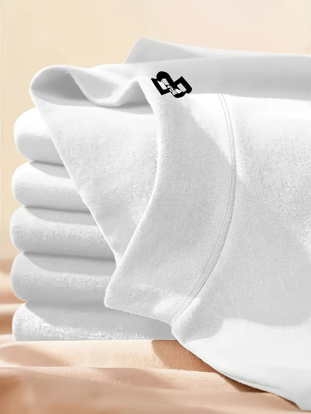 Women's Thermal Turtleneck Sweater Shirt - Long Sleeve White Base with Black Collar & B-Fit Logo Print, Slim-Fit Winter Layering Top, Hand Washable Stretchy -like Texture for Office, Casual & Cold Weather (No Bulk)