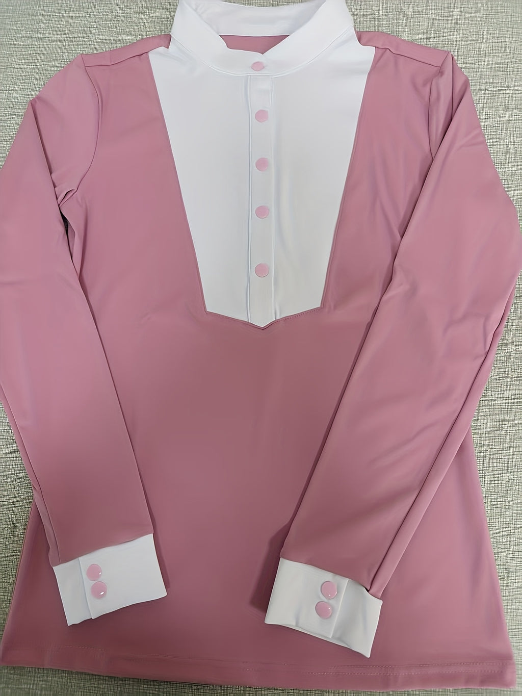 Maglia Equestre Donna Maniche Lunghe - Elastica Slim Fit con Collo Alto