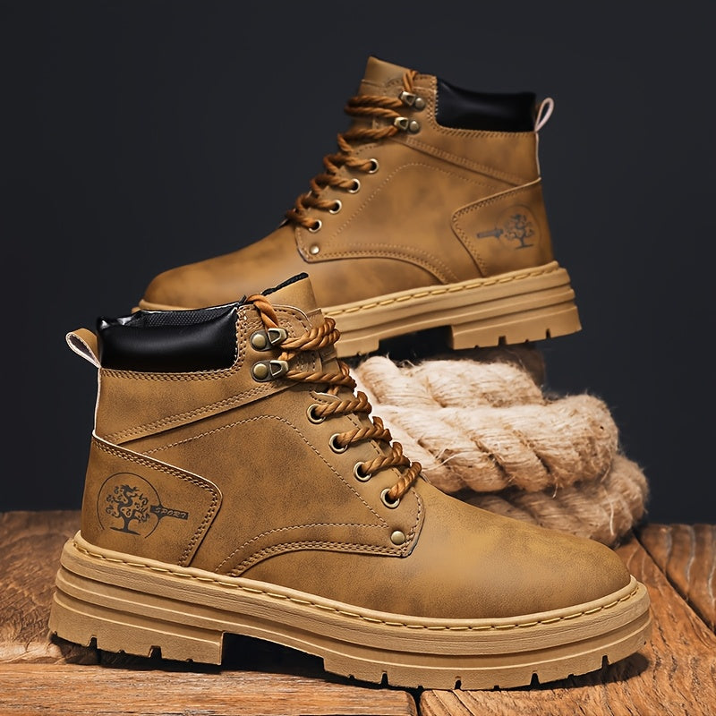 Stivali da Hiking Uomo Stile Vintage - Impermeabili con Suola in Gomma