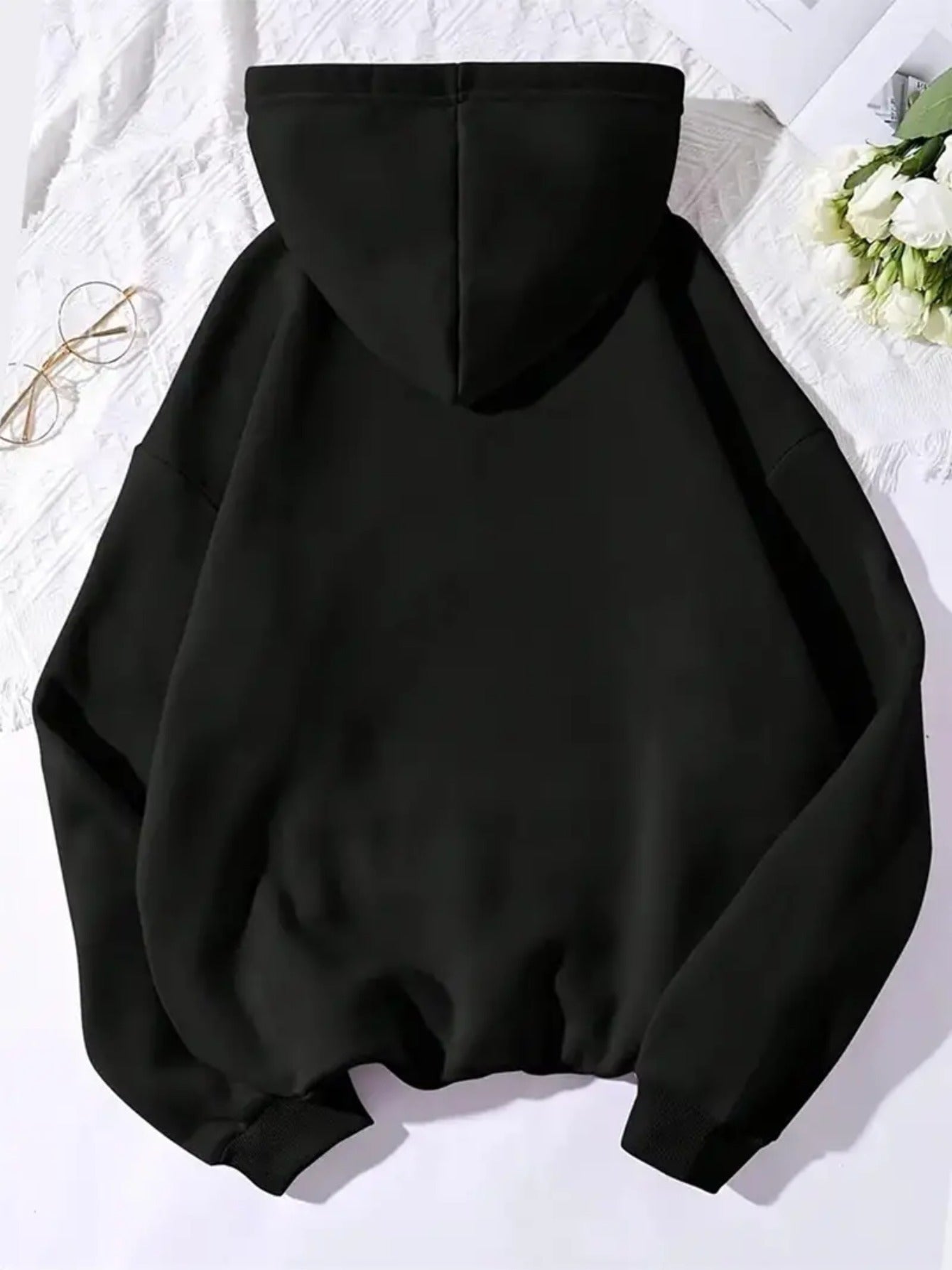 Women's Equestrian Print Hooded Zip-Up Jacket - Horse Head & Lettering Design, All-Season Casual Sportswear Coat, Machine Washable Relaxed Fit Outerwear for Horseback Riding & Everyday Use