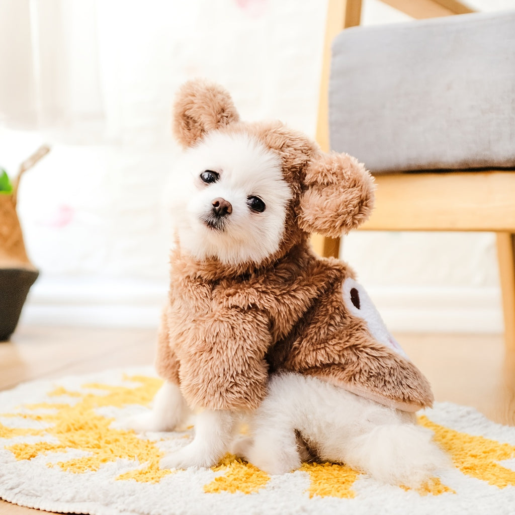 Pet Warm Teddy Bear Costume, Dog & Cat Pet Costumes