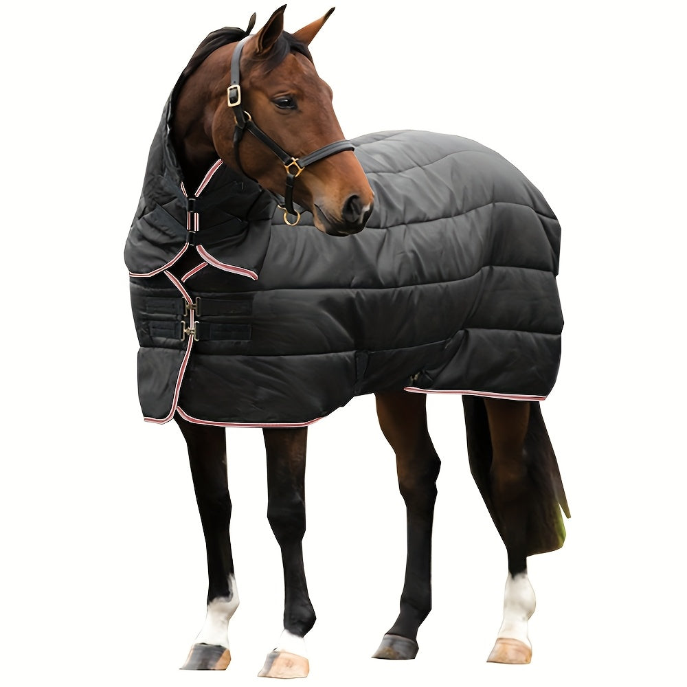 Coperta Invernale Cavallo Imbottita 450g - Antivento Impermeabile Traspirante