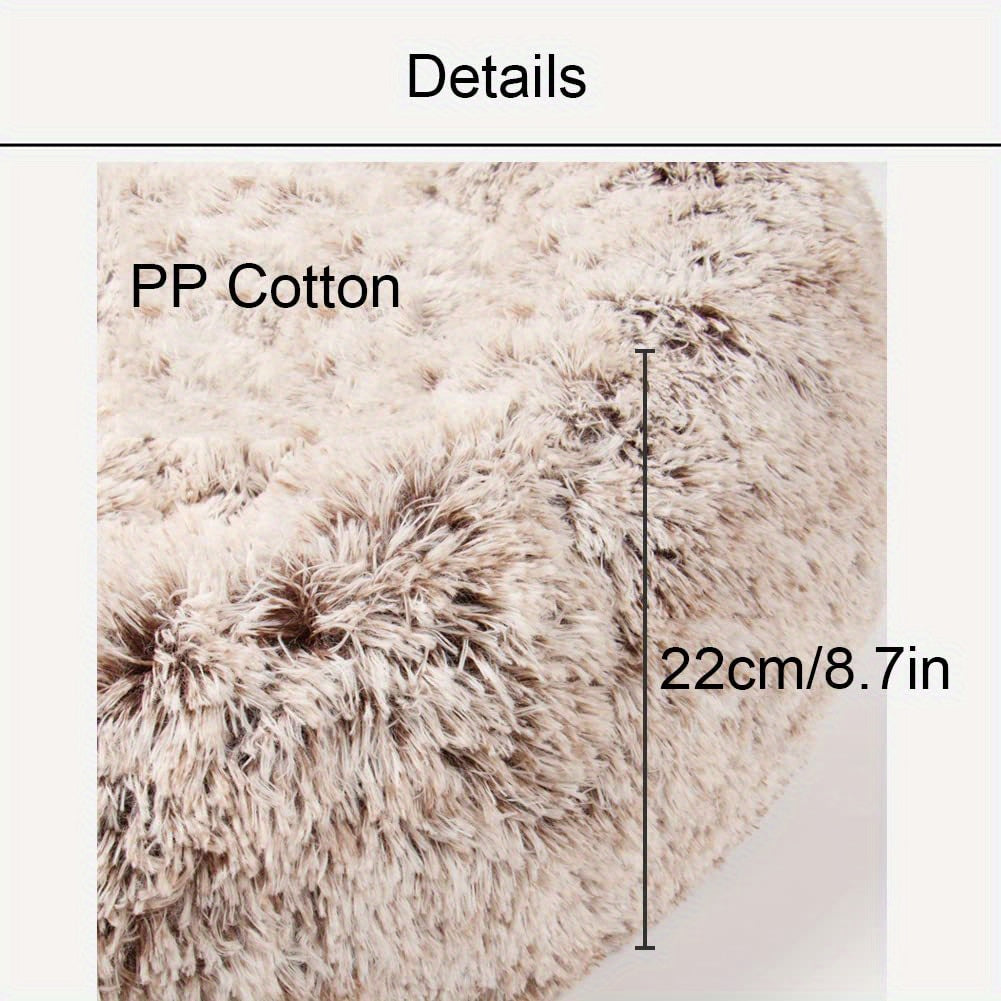 Cute Bear Paw Shape Dog Bed & Cat Bed, Calming Donut Dog Bed, Warming Cozy Soft Dog Round Bed, Plush Dog Cat Cushion Bed Christmas Gift