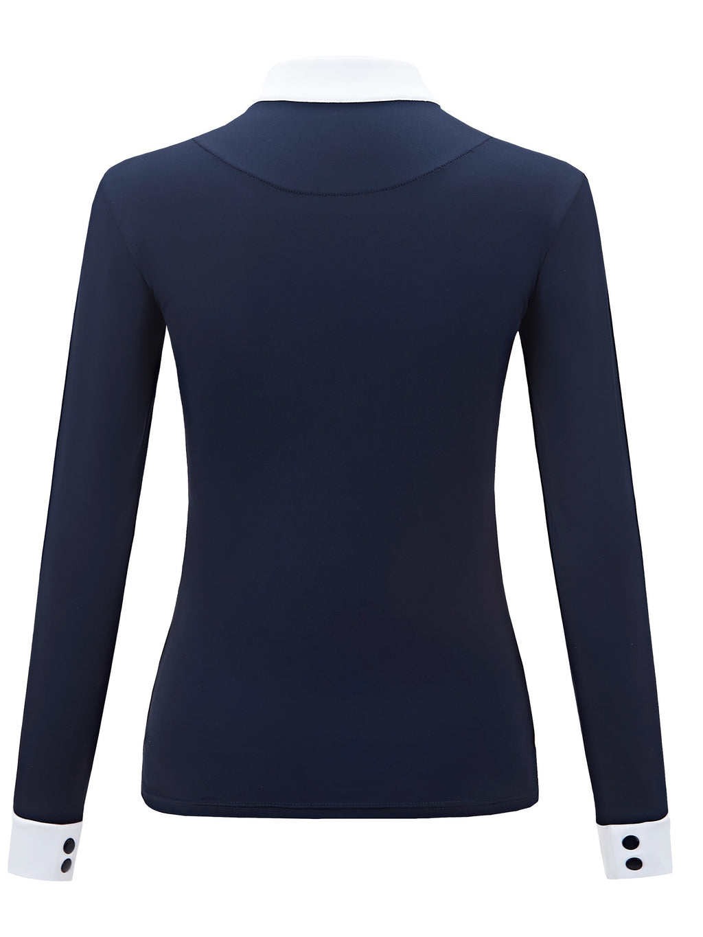 Maglia Equestre Donna Maniche Lunghe - Elastica Slim Fit con Collo Alto