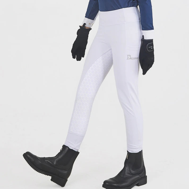 2022 New Silicone Equestrian Breech Women Spring Summer High Bounce Equestrian Pants Equestrian Costume Rider Gear Riding Pants