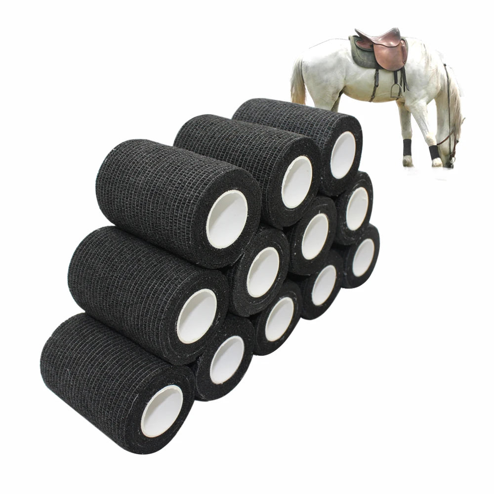 3 Inches Sports Safety Nonwoven Cohesive Elastic Horse Bandages Cohesive Elastic for Horses
