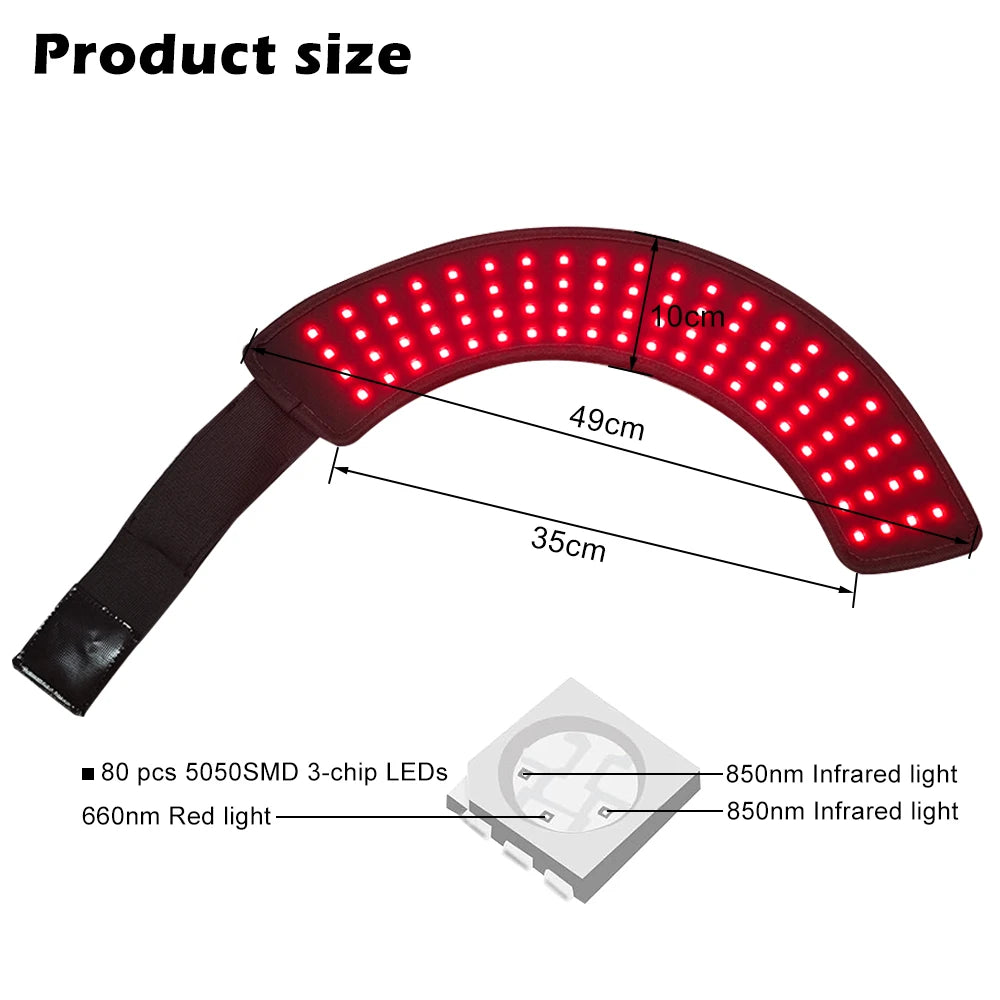 Red Light Therapy Wrap Pad for Horse Hoof Pain Treatment in Horses With Red Light Infrared Light 850nm