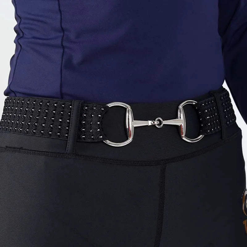 Ladies Surcingle Buckle Equestrian Elastic Band Belts for Horse Riding Horse Bit Belts