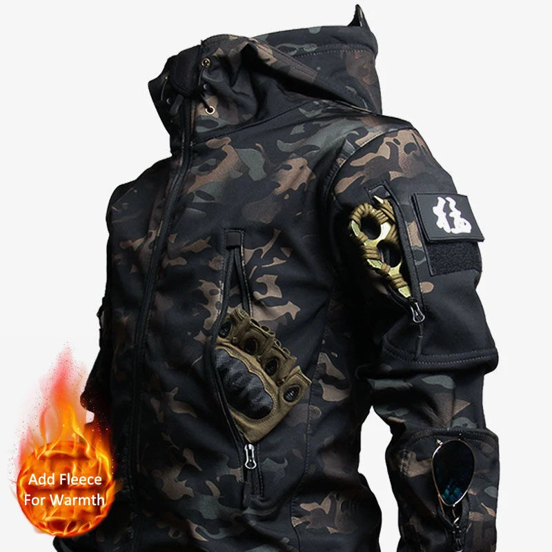 Factory Supply OEM Camouflage Men's Tactical Training Suit Winter Polyester Outdoor Workwear Security Guard Uniforms