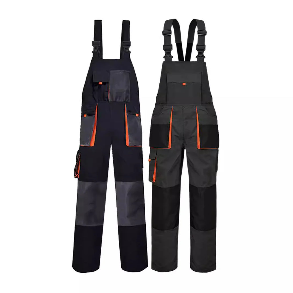 Cotton Multi-Pocket Breathable Men's Workwear Coverall Mechanics Overalls Customizable Logo Work Suit Clothes Cargo Pants