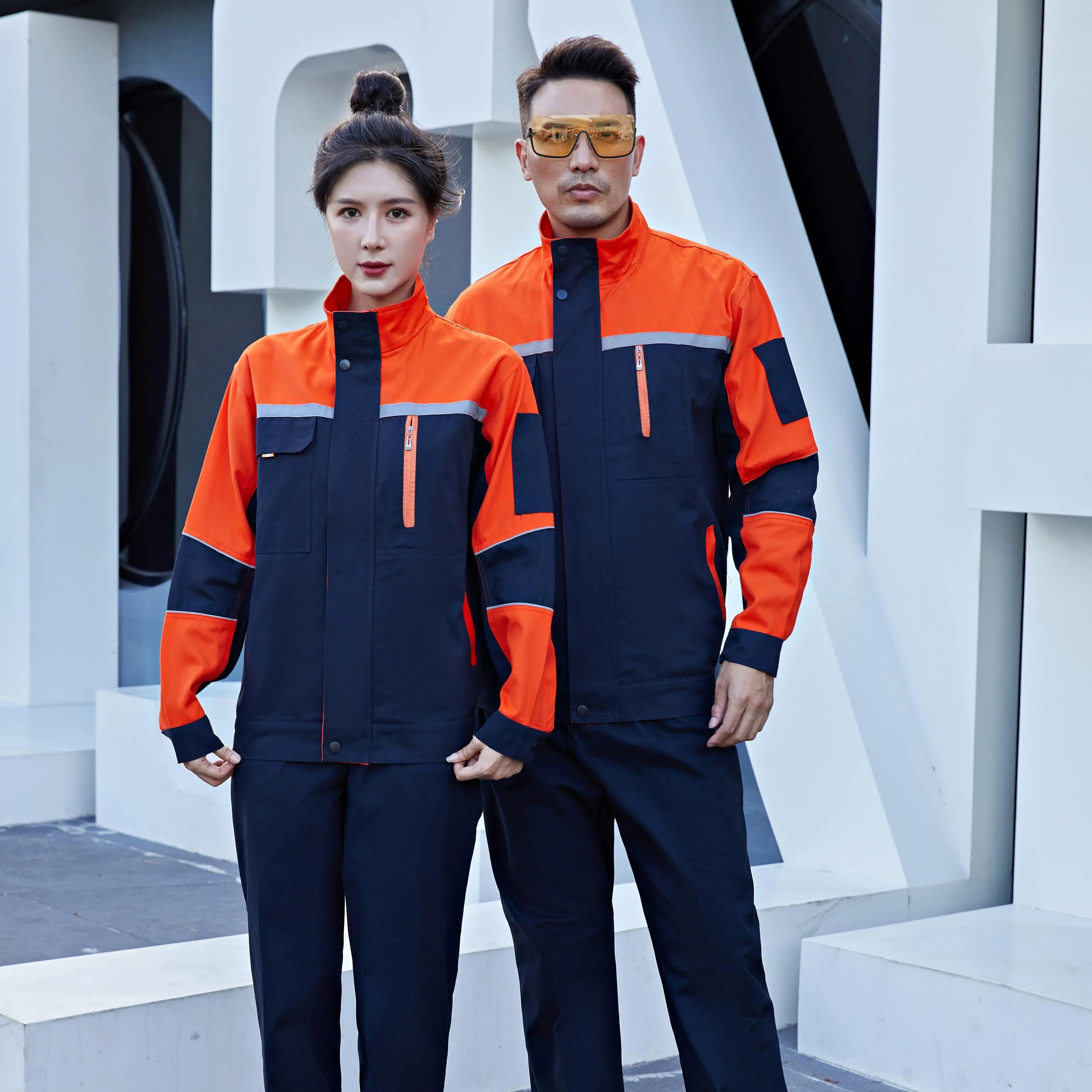 Wholesale Blue Customized Fashionable Factory Price Unisex Custom Workwear for Car Wash Uniform