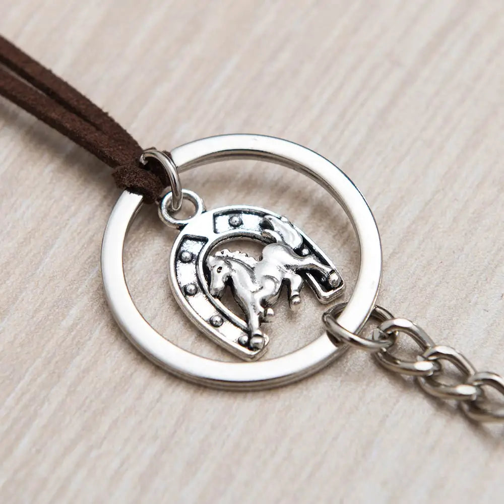 Car Pendant Rearview Mirror Decoration Hanging Horse horseshoe iron Russia Home Lucky Ornaments Charms Auto Decor Accessories