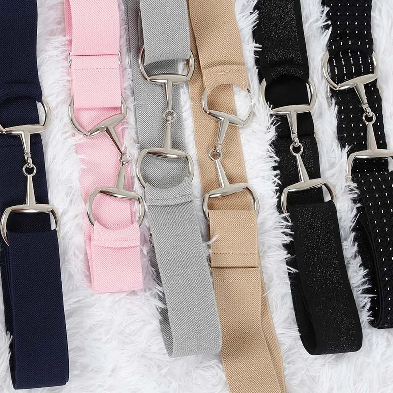 Ladies Surcingle Buckle Equestrian Elastic Band Belts for Horse Riding Horse Bit Belts