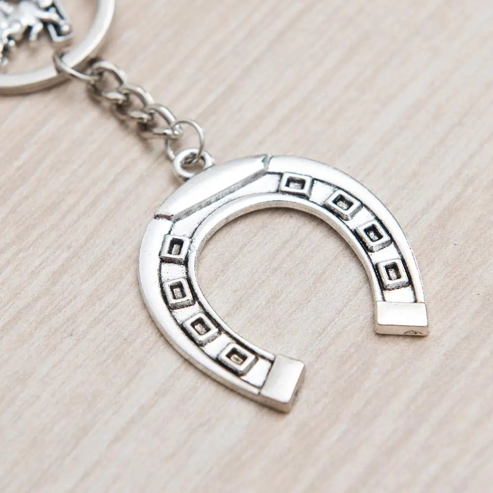 Car Pendant Rearview Mirror Decoration Hanging Horse horseshoe iron Russia Home Lucky Ornaments Charms Auto Decor Accessories