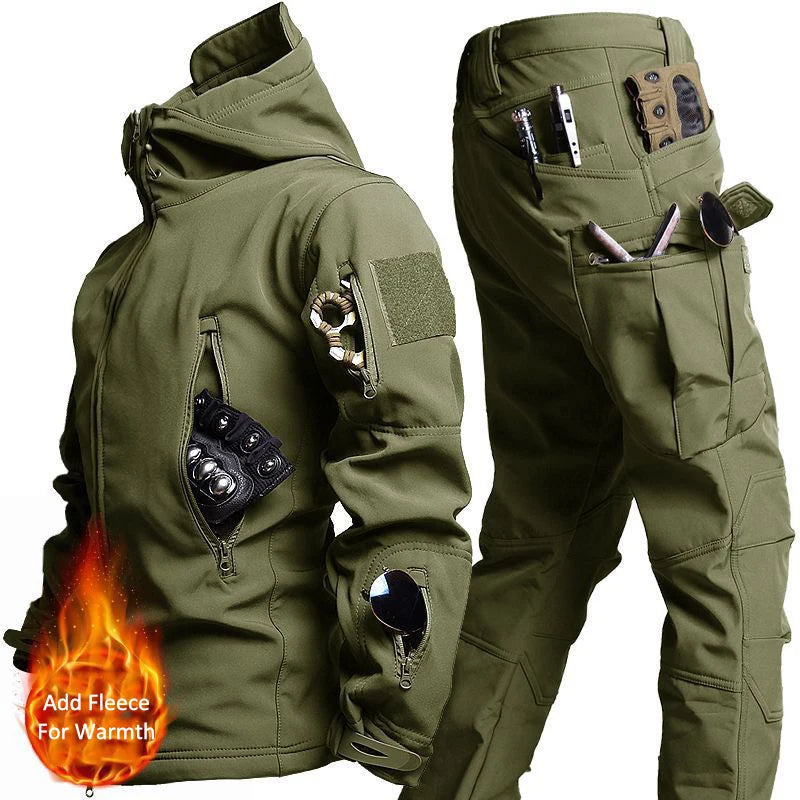 Factory Supply OEM Camouflage Men's Tactical Training Suit Winter Polyester Outdoor Workwear Security Guard Uniforms