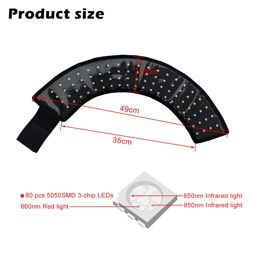Red Light Therapy Wrap Pad for Horse Hoof Pain Treatment in Horses With Red Light Infrared Light 850nm