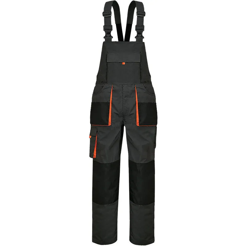 Cotton Multi-Pocket Breathable Men's Workwear Coverall Mechanics Overalls Customizable Logo Work Suit Clothes Cargo Pants
