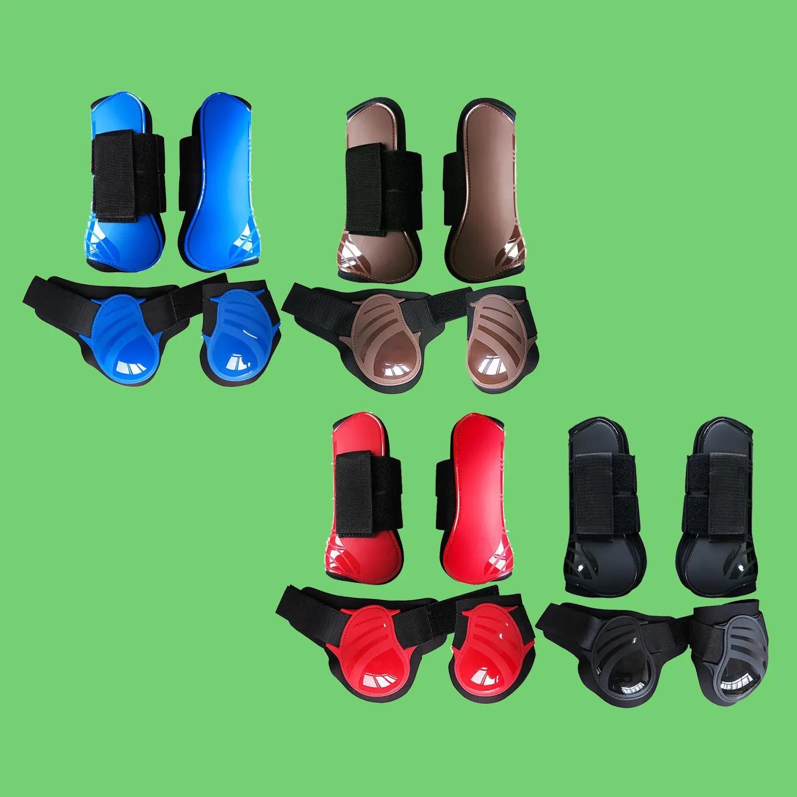 Horse Tendon Fetlock Boots (Set Of 4)Horse Jumping Leg Protection for Riding