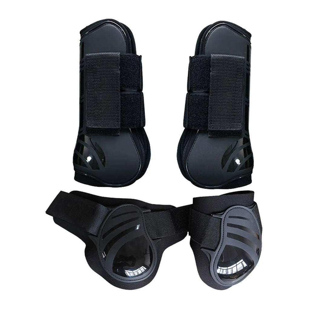 Horse Tendon Fetlock Boots (Set Of 4)Horse Jumping Leg Protection for Riding