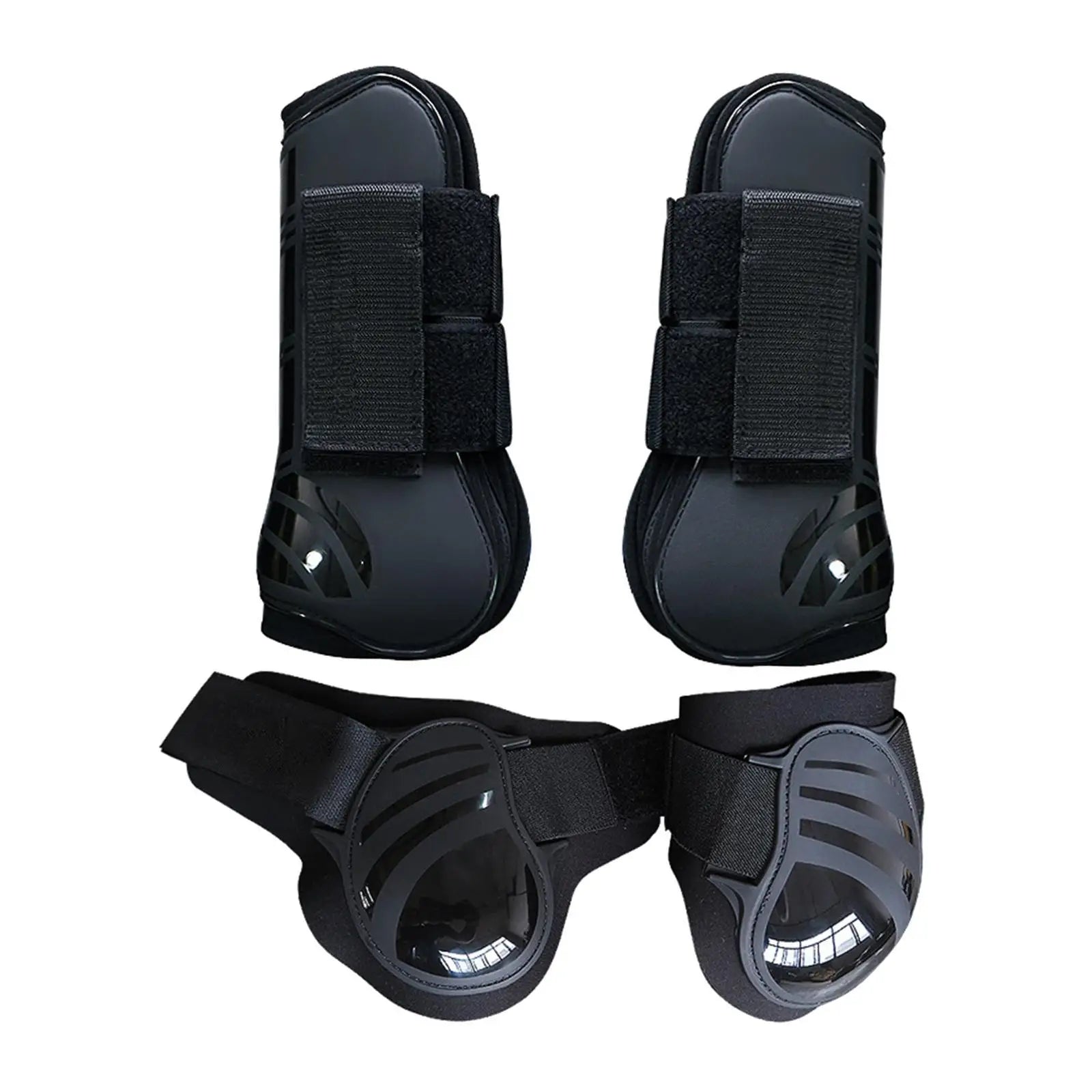 Horse Tendon Fetlock Boots (Set Of 4)Horse Jumping Leg Protection for Riding
