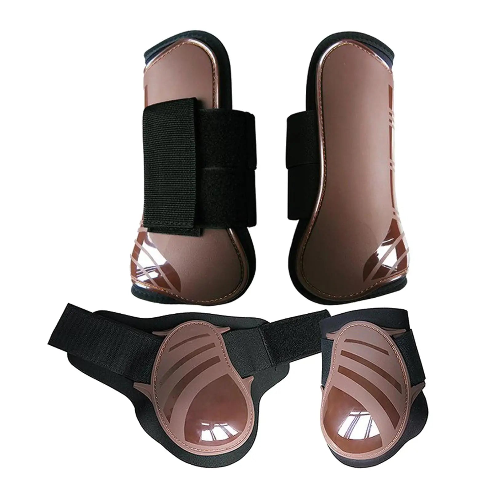 Horse Tendon Fetlock Boots (Set Of 4)Horse Jumping Leg Protection for Riding