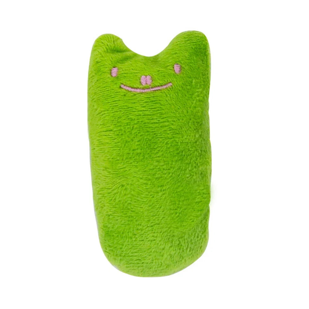 Teeth Grinding Catnip Toys Funny Interactive Plush Cat Toy Pet Kitten Chewing Vocal Toy Claws Thumb Bite Cat Mint For Cats