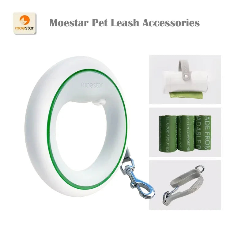 Pet Leash Accessories Pet Poop Bag Dispenser Extension Belt for 2 Pet Replaceable Belt Poop Bags for Pet Walk Ease Moestar