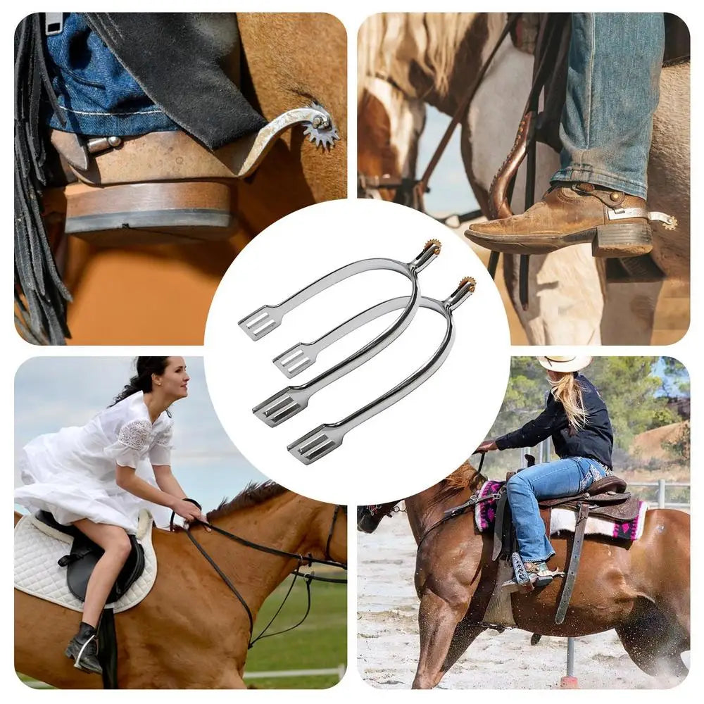 Horse Spurs For Men Spurs With Rotating Copper Gears Horse Spurs Cowboy Spurs For Men Spurs Cowboy Boots Women Dressage For