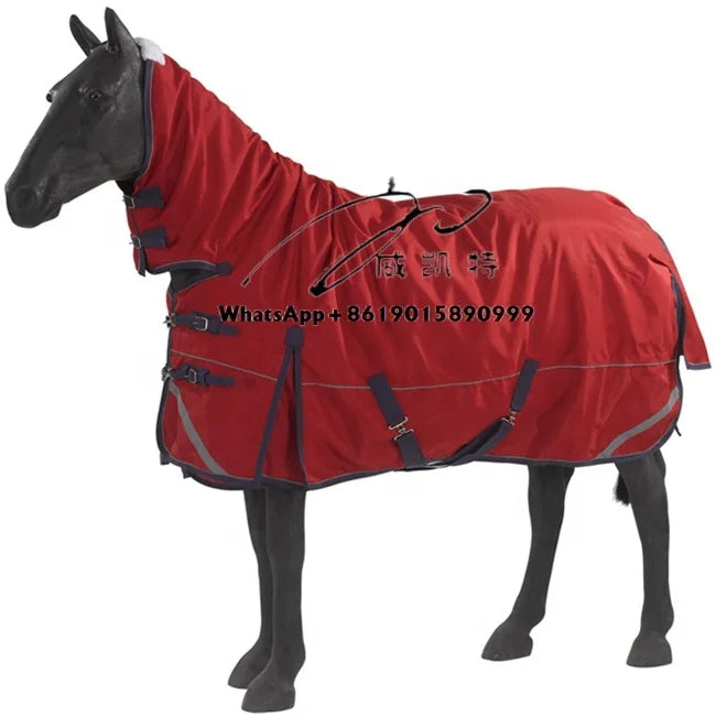 Two-in-one Classic Polyester Winter Turnout Horse Blanket Horse Rugs Winter Waterproof Horse Riding Equipment