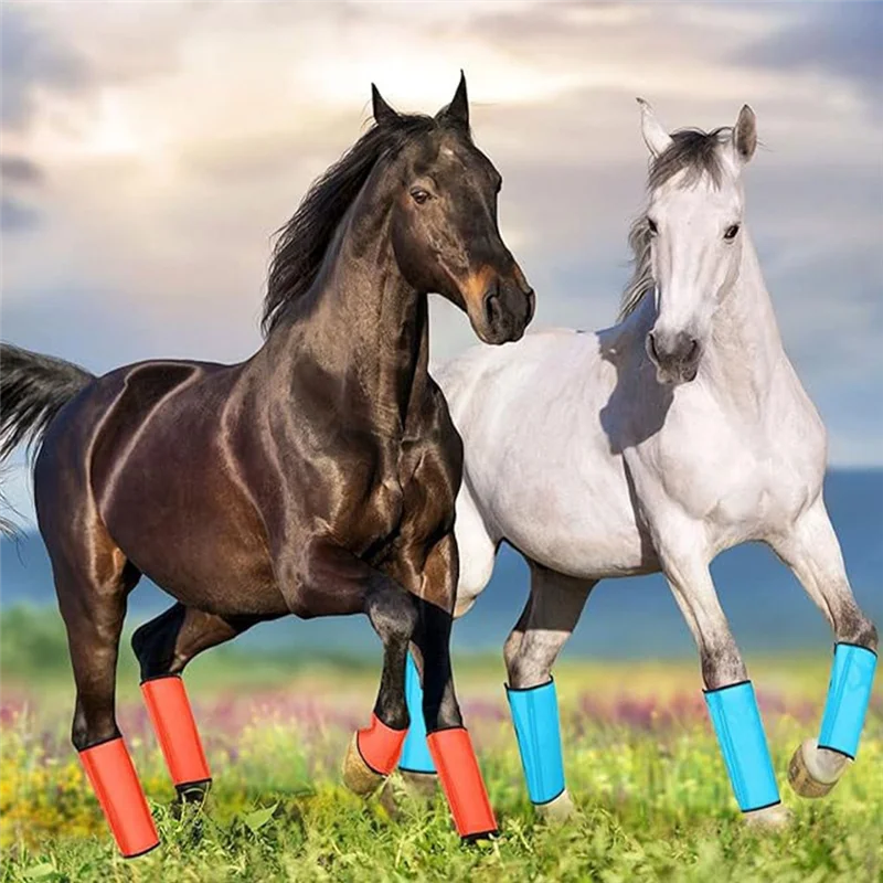 HHO-Fly Boots For Horses Horse Reusable Leggins Minimizes Leg Fatigue Reduces Stomping