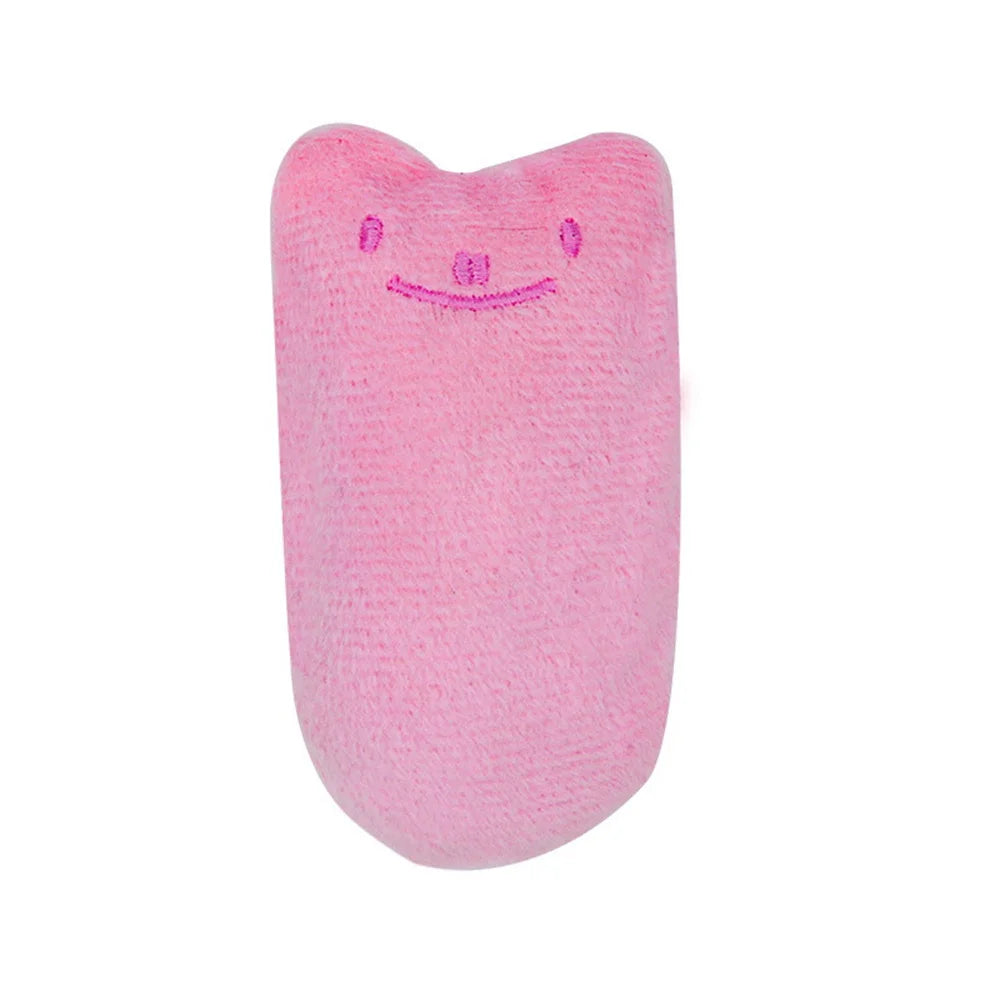Teeth Grinding Catnip Toys Funny Interactive Plush Cat Toy Pet Kitten Chewing Vocal Toy Claws Thumb Bite Cat Mint For Cats