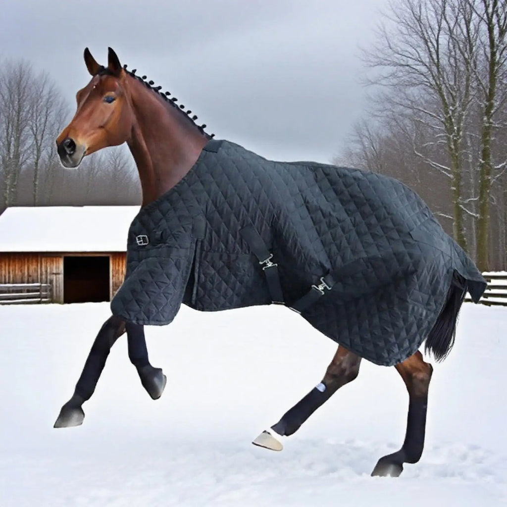 Adjustable Horse Blanket, Breathable Equine Clothing for Travel & Outdoor, Comfortable Pet Care Sheets for Farm Barn Activities