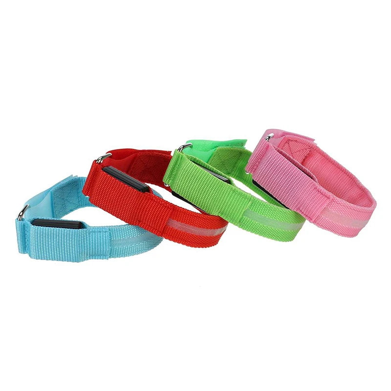 4 pcs/set LED Lighting Horse Leg Safety Belt Horse Leg Straps Night Riding Equipment Outdoor Sports Equestrian Supplies