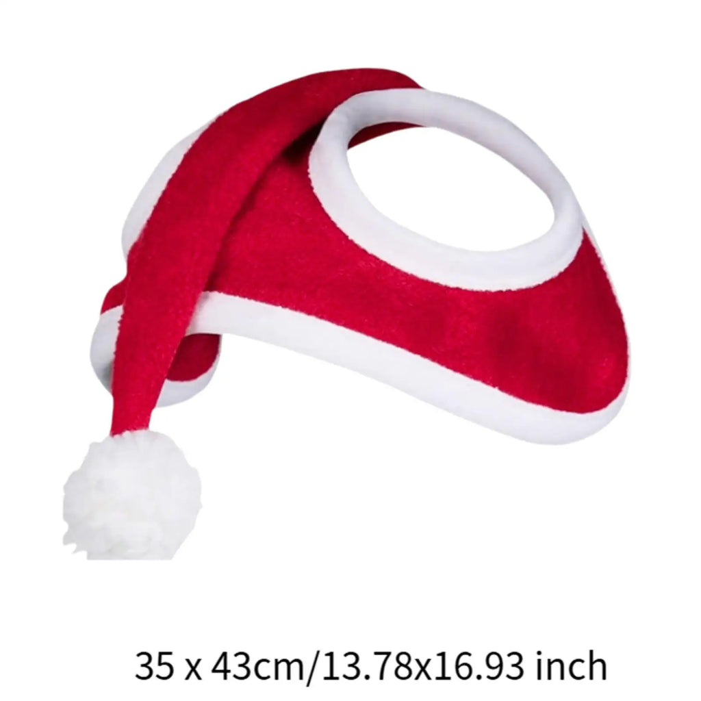 Horse Christmas Hat Horse Santa Hat Headwear Thick Warmer Riding Race Xmas Horse Hat Horse Party Hat for Livestock, Dress up