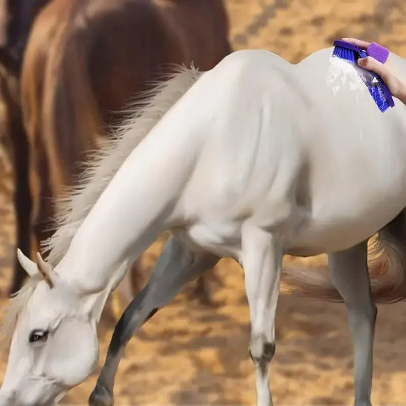 Horse Brush For Grooming Horse Care Tool Horse Hair Brush Flexible And Bendable Brush Horse Cleaning Brush Horse Grooming