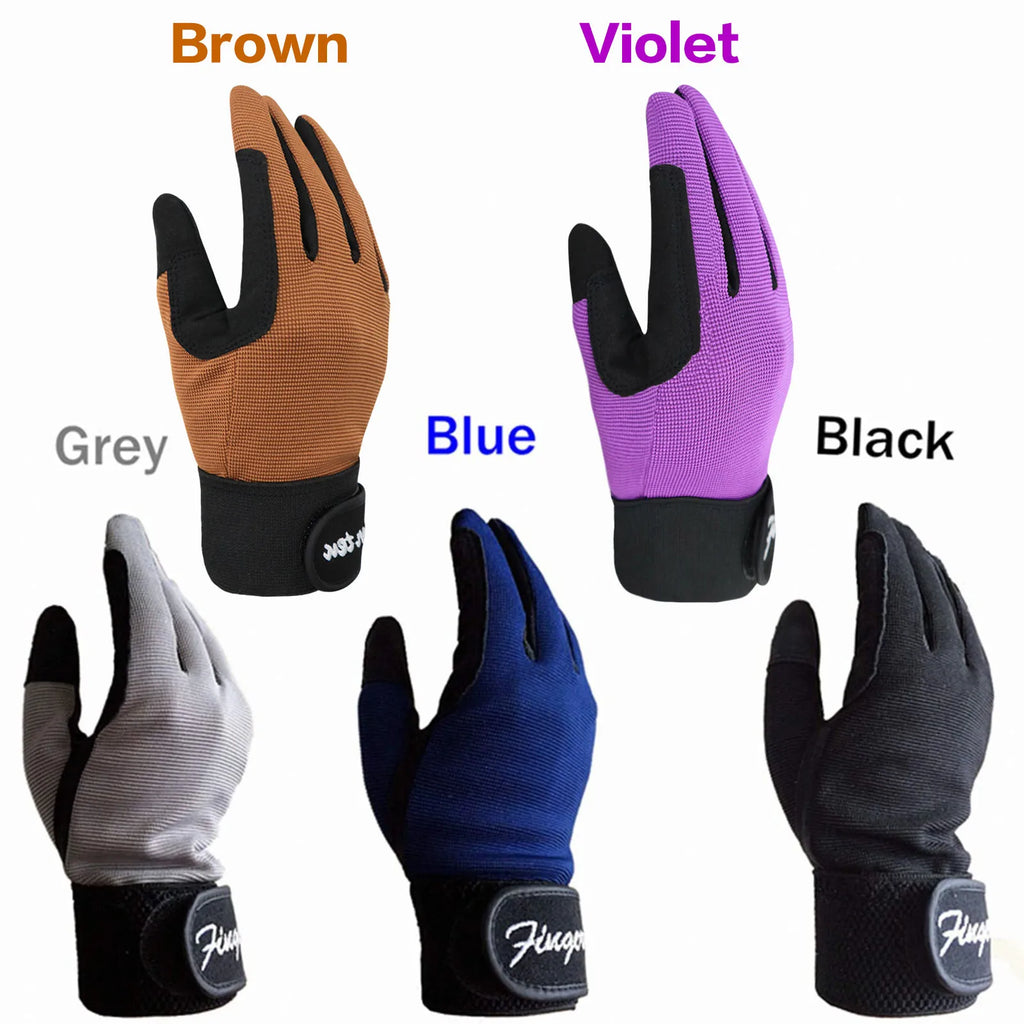 Kids Durable Long Riding Horse Gloves Equestrian Glove Horse Racing Cycling Sport Bike Grip 5-13 Boys Girls Drop Shipping