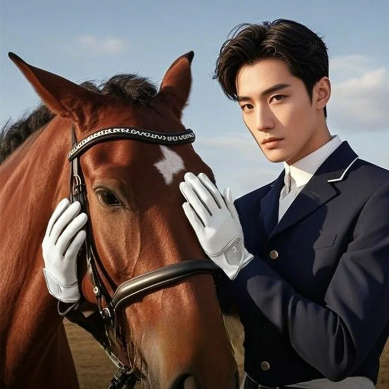 Equestrian Gloves Outdoor Equestrian Equipment Sun Protection Horse Riding Clothes Wear-resistant Horse Racing Touch Screen