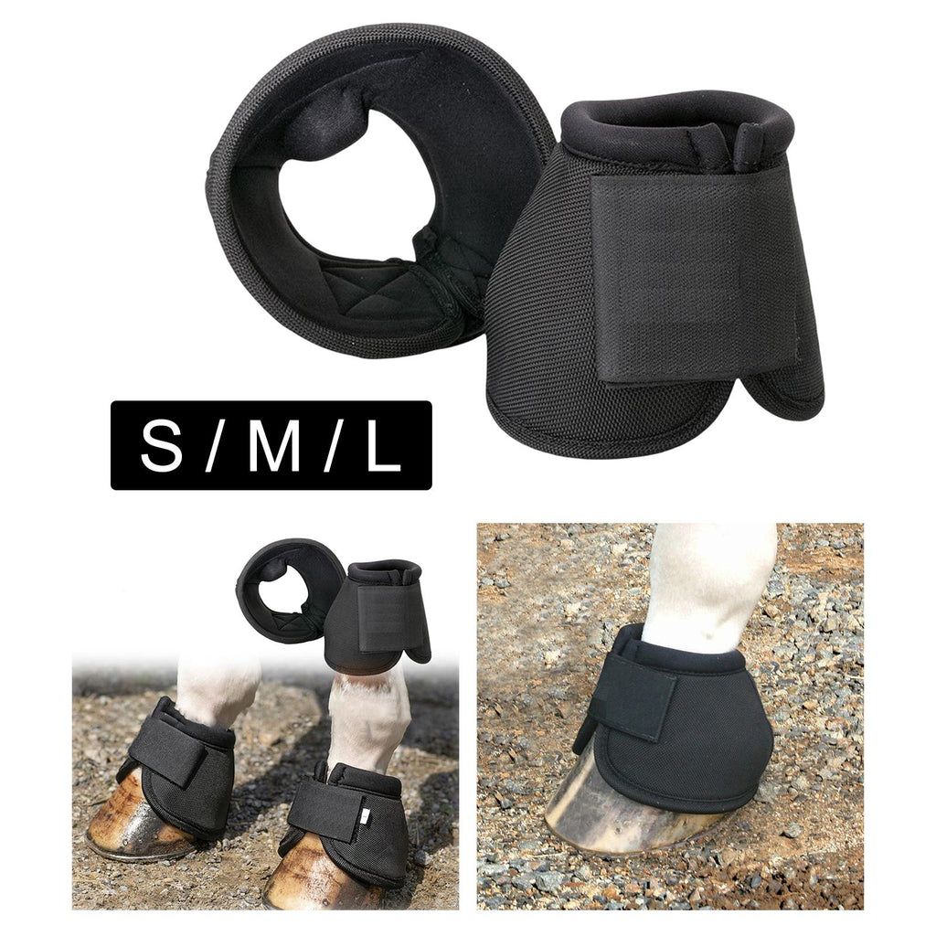 Horse Bell Boot Equine Hoof Boot Quick Drying & Comfort Heavy Duty Protection Equestrian Accessories Equipment Pair Durable
