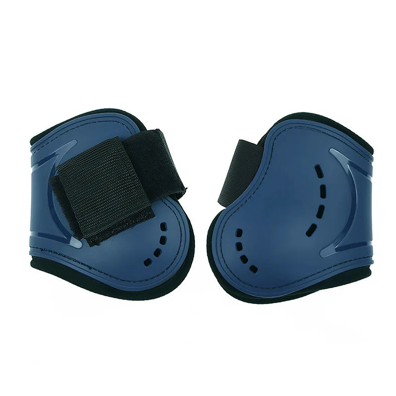 Horse Leg Protective Boots Adjustable PU Neoprene Horse Splint Boots Leg Protection Support for Training Racing Riding Jumping
