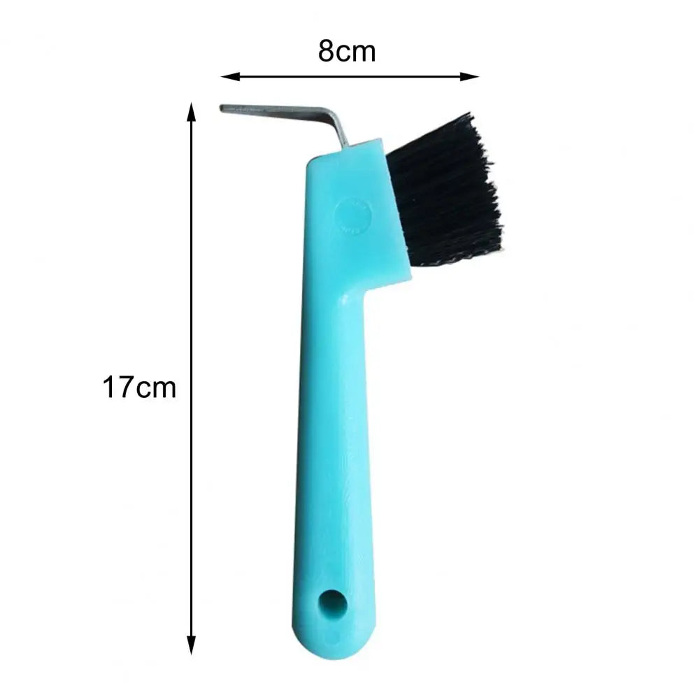 Functional Horse Care Cleaning Brush Hanging Hole Horseshoe Brush Horse Grooming Horseshoe Brush for Indoor