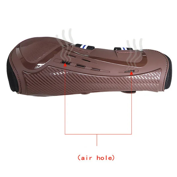 1 Set of 4 Horse Boots Open Front Jumping Tendon Sport Boots Secure Leg Protection Classic Breathable Equestrian Equipment