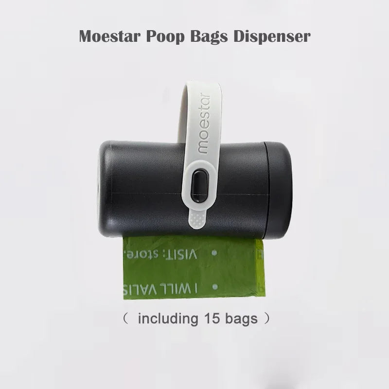 Pet Leash Accessories Pet Poop Bag Dispenser Extension Belt for 2 Pet Replaceable Belt Poop Bags for Pet Walk Ease Moestar