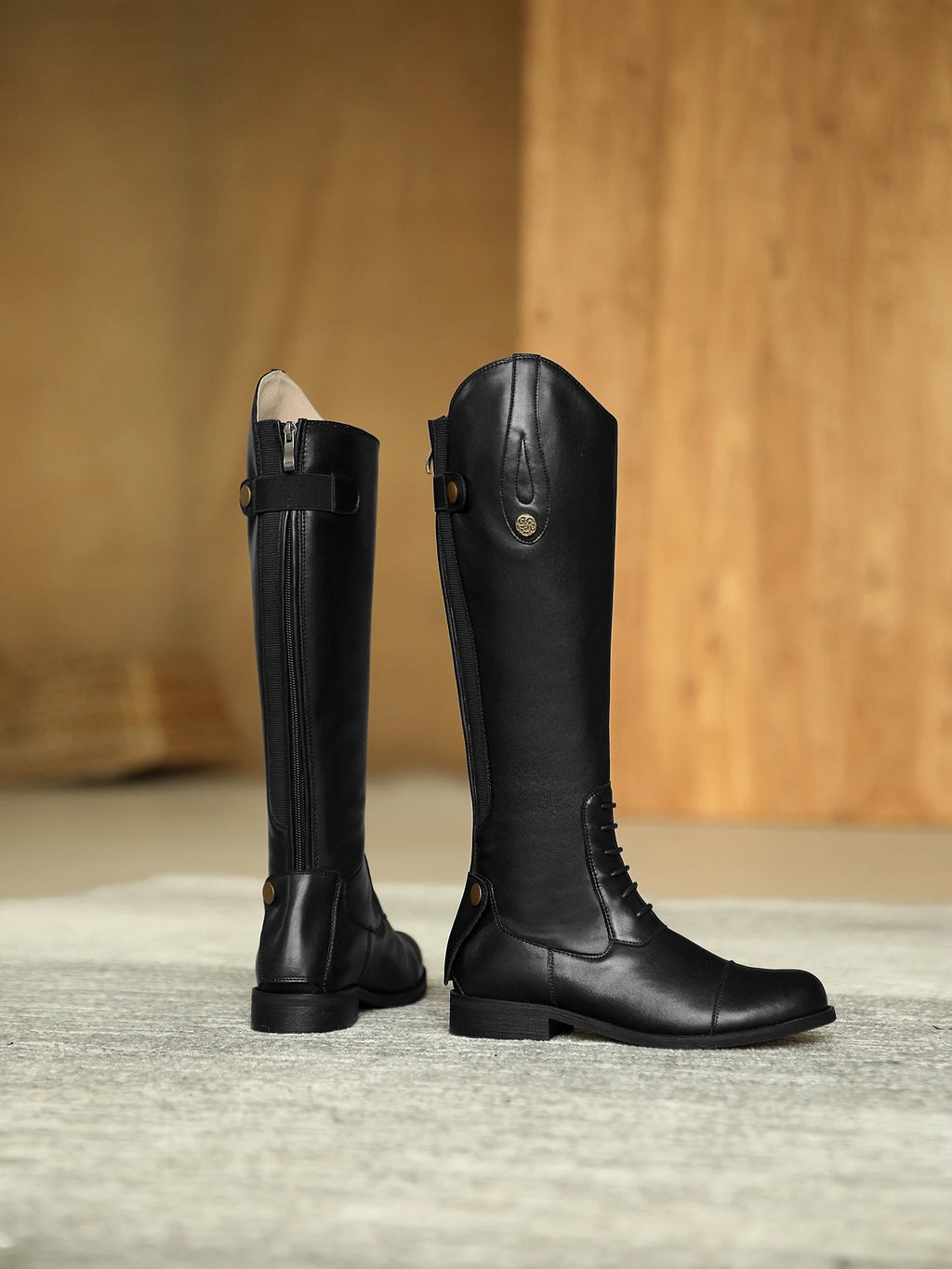 2025 Equestrian Boots Leather Equestrian Supplies Long Boots Riding Equipment Non-Slip Ultra Footwear Resistant Horse Rider Shoe