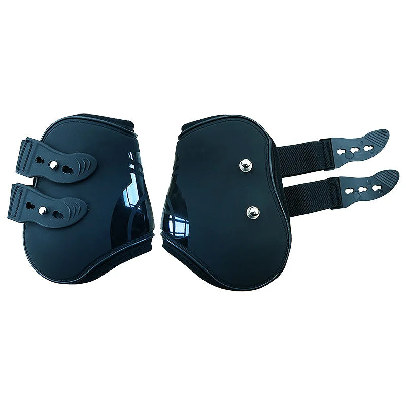 Front Hind Leg Boots Adjustable Horse Leg Boots Equine Front Hind Leg Guard Equestrian Tendon Protection Horse Hock Brace