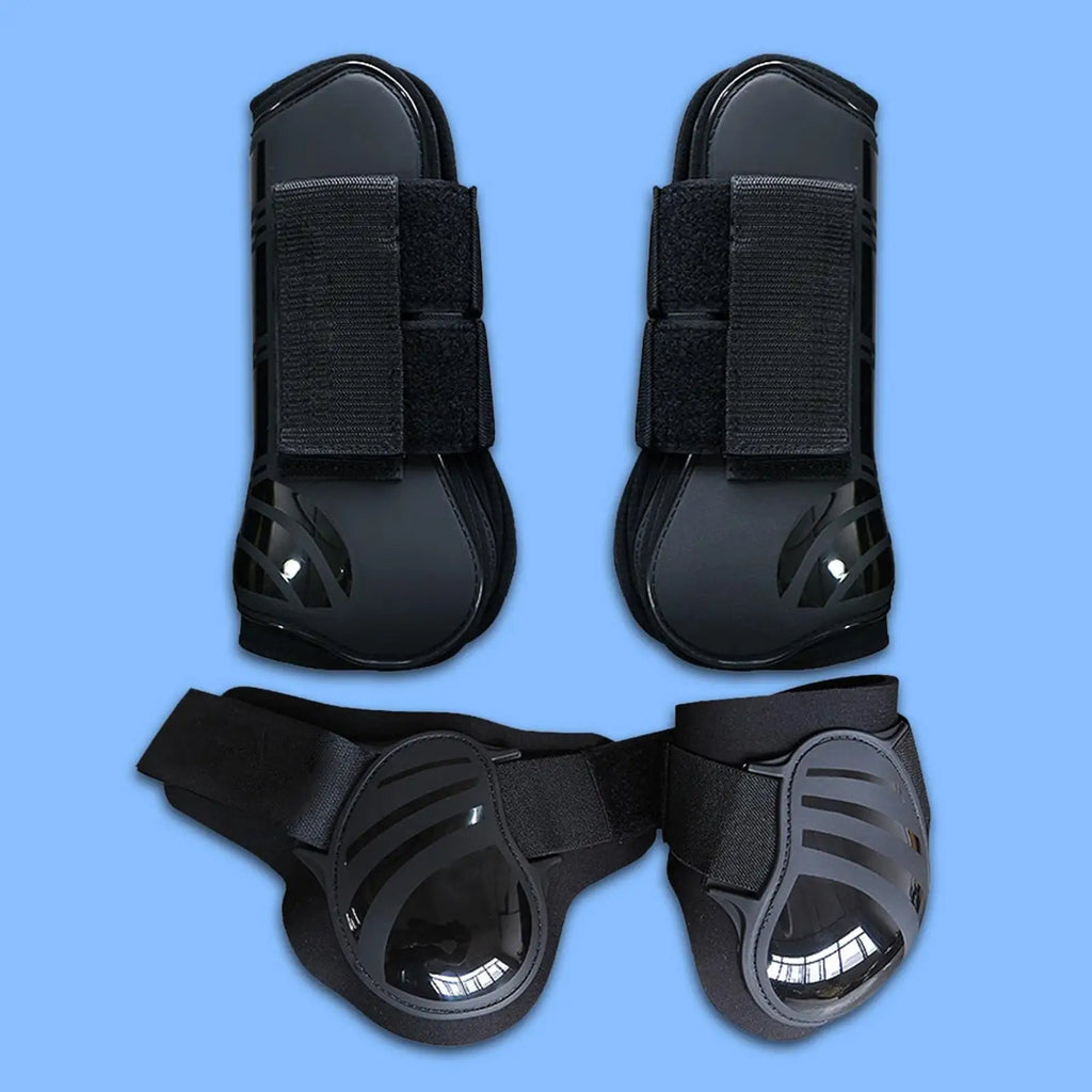 Horse Tendon Fetlock Boots (Set Of 4)Horse Jumping Leg Protection for Riding