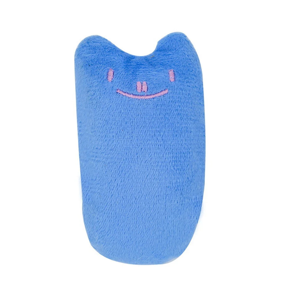 Teeth Grinding Catnip Toys Funny Interactive Plush Cat Toy Pet Kitten Chewing Vocal Toy Claws Thumb Bite Cat Mint For Cats