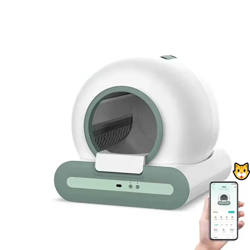 Ti+ Automatic Cat Litter Box APP Control Large Smart Self-cleaning Cat Toilet Litter Tray Lettiera Autopulente Automatica Gatto